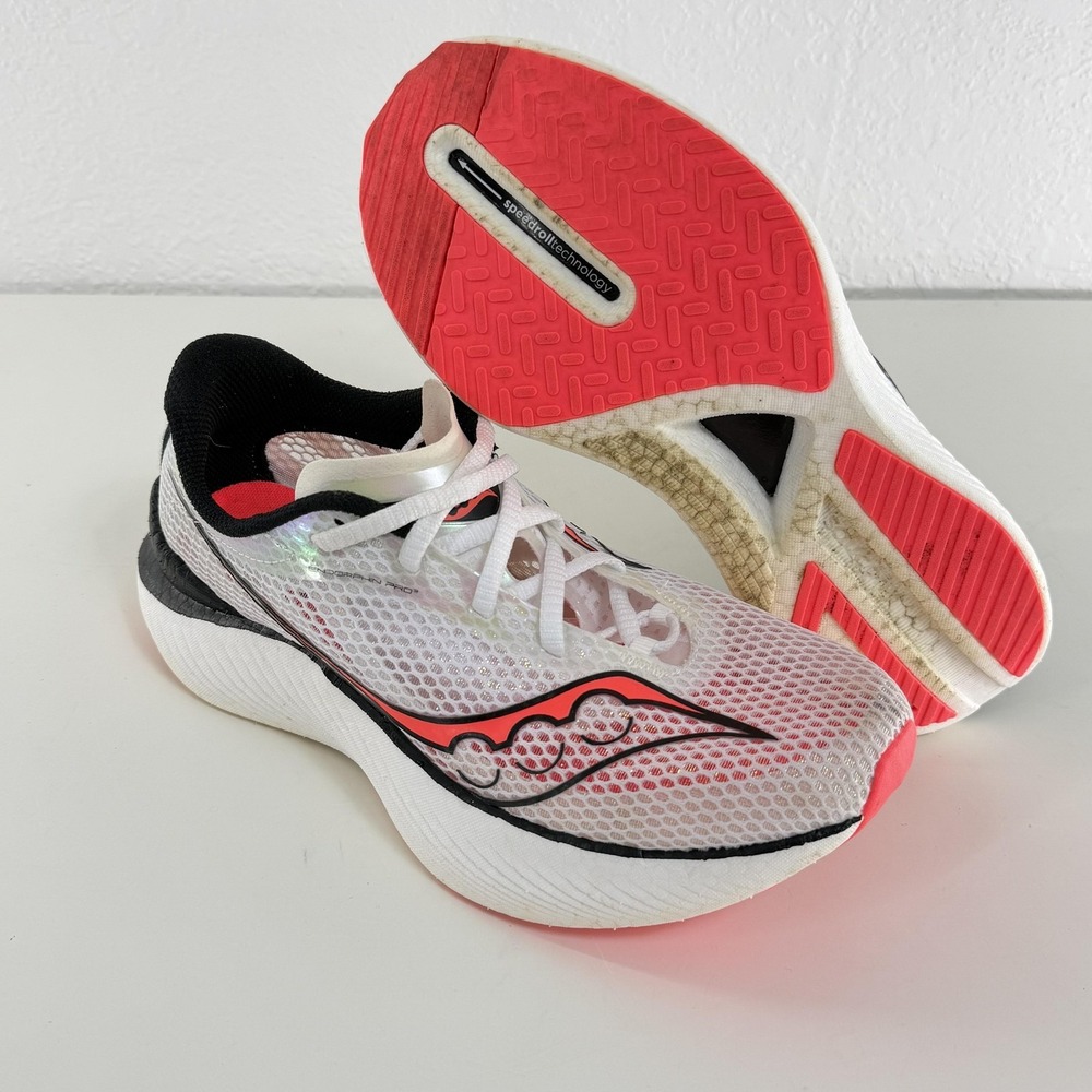 Saucony Endorphin Pro 3 Shoes Womens Size 8.5 White Speedroll Running Racing